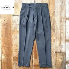 【美品】BERWICH scotch テーパード ウール スラックスパンツ 44のサムネイル