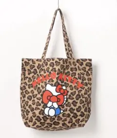 【新品未使用】サンリオ　ハローキティ　レオパード柄　トートバッグ