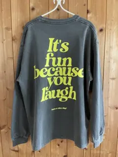 BAYFLOW ガーメントダイ　スマイリーロングスリーヴ