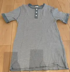 Healthknit 半袖Tシャツ M 水色チェックのサムネイル