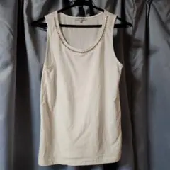 GLOBAL WORK ビジュー付カットソー