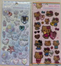 【⭐︎mama⭐︎様専用】キラキララインストーンシール日焼けキティシナモンロール2点