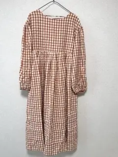 値下げ）ghospell チェック柄ロングワンピース
