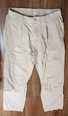 GAP バギー プリーツ コーデュロイパンツ 32W30L