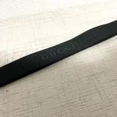 GUCCI 黒リボン素材　グッチ　リボン　ブラック