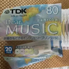 TDK 音楽用 CD-R 80分 5色カラーミックス 9 枚パック