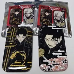 六平千鉱　ジャンプフェスタ　カグラバチ　蒔絵風　スクエア缶バッジコレクション