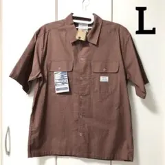 半袖シャツ ブラウン Lサイズのサムネイル