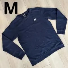 NIKE ナイキ ネイビー 刺繍 ロゴ トレーナー スウェット Mサイズ