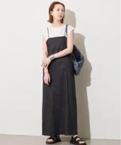JOURNALSTANDARDキャミワンピース ロング丈 ブラックストライプ