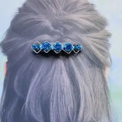 バラモチーフのバレッタ ヘアアクセサリー　髪留め　ヘアカフ　ヘアクリップ