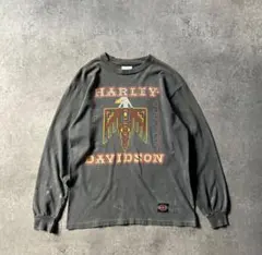 00s HARLEY DAVIDSON skelton ロンT M 6669 - メルカリ