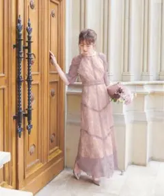 【GIRL】パーティドレス　ラベンダー　Mサイズ