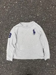 ラルフローレン ビッグポニー 長袖Tシャツ グレー M