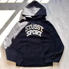 【コラボ】stussy チャンピオン リバースウィーブ アーチロゴ ブラック M