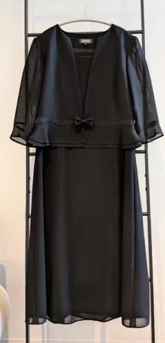【美品】I.M.G.N ブラックフォーマル ワンピース 9号 礼服 喪服 涼しい