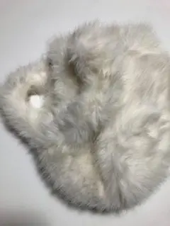 ファー トートバッグ　ホワイト