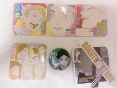 ハイキュー　FAN PARK コースター　缶バッジオリジナルカットステッカー