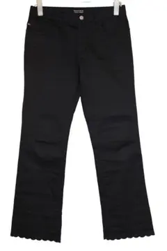 POLO JEANS ポロジーンズ　裾レース フレアデニムパンツ　ブラック6のサムネイル