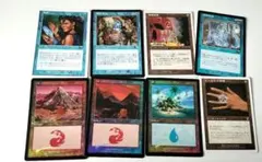 MTG EDHパーツ 青 日本語 8枚まとめ売り - メルカリ
