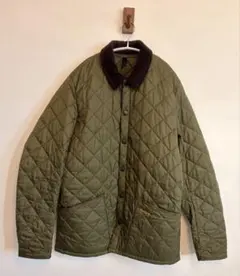 Barbour キルティングジャケット オリーブグリーン S