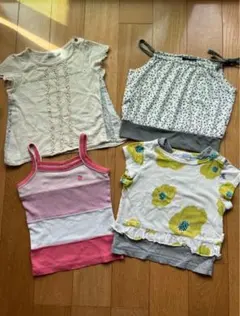 Tシャツ キャミソール　4枚セット　90〜95cm HAKKA KIDS