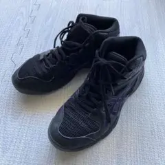 ASICS バスケットボールシューズ 23.5cm ブラック/パープル