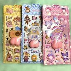 キャラクター立体シールセット
