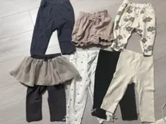 値下げ【まとめ売り】プティマイン、ユニクロ等　80パンツ7点