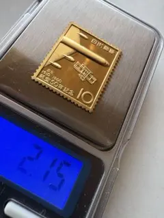 希少 松本徽章工業 純金 金属工芸品 約3.16g 純金/純銅 プレート