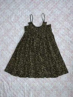 和風花柄キャミソールワンピース