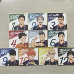 ハイキュー‼︎ ミニ色紙　烏野高校