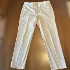 セオリーリュクス　ライトグレー テーパードスラックス レディースXL