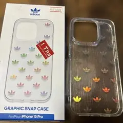 adidas iPhone 15 Pro グラフィックスナップケース