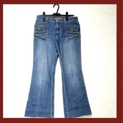 【Used】デニム レディースデニム おしゃれ フレア パンツ