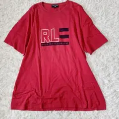 N D254 ラルフローレン XLサイズ相当 Tシャツ レッド ロゴ
