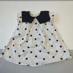 ぶ*る様 アプレレクール 襟付きドットワンピ 80