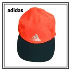 Y 長期保管 アディダス キャップ ネオンカラー オレンジ 帽子 キッズ