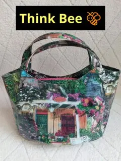 ✨美品✨希少デザイン　シンクビーThink Bee!プリント トートバッグのサムネイル