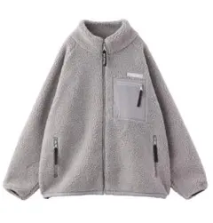 ☆ミルクフェド☆超美品レア♪完売カラー♪スタンドカラージップボアブルゾンM☆