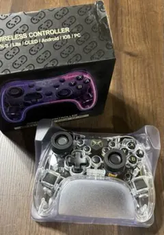 Switch 2 コントローラー プロコン 連射 透明 ワイヤレス ジャイロ u