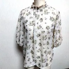 ELENCARE DUE　花柄シアーブラウス/Fのサムネイル