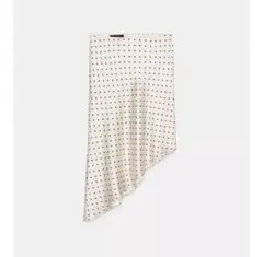 zara ドットプリント柄アシンメトリーサテンスカート XL 完売品
