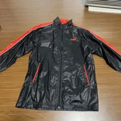 PUMA フルジップ スポーツジャケット ブラック/レッド