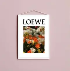 【50×70】ポスター インテリア LOEWE ロエベ 北欧 フラワー ロゴ ポスター インテリア LOEWE ロエベ 北欧 フラワー A4～B2 ロゴ⑪