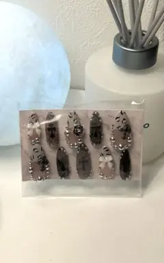 レオパード柄ネイルチップ10個セット y2k グランジ