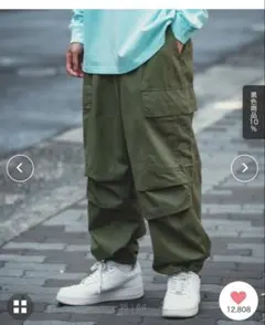 ワイド ワークパンツ