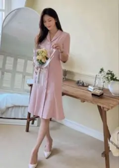 DHOLIC新品 長袖ワンピース　韓国ファッション