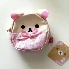 コリラックマ だるまポーチ　桜柄　サンエックス　リラックマ