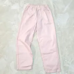 カジュアルコットンパンツ ピンク ウエストゴム Sサイズ